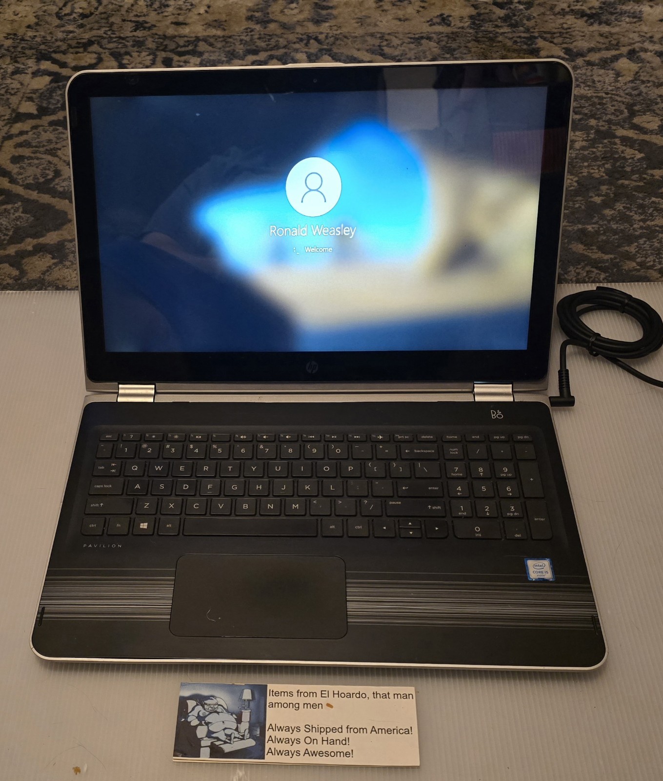 HP Pavillion X360 15-BK010NR – i5-6200U 2.30GHz – 8GB Ram 120GB SSD Touchscreen