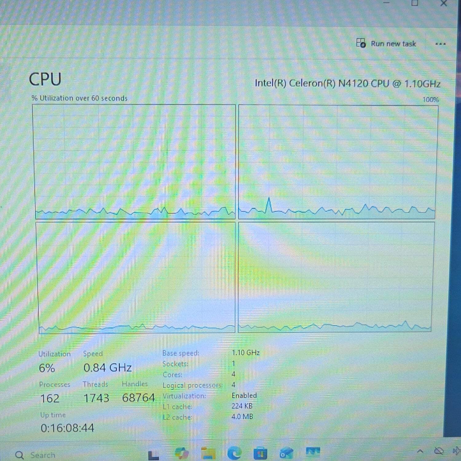 HP Laptop 14-DQ0761DX Celeron N4120 1.1GHz 16GB RAM 128GB
