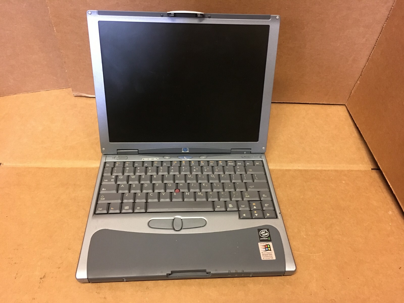 Vintage HP OmniBook 500 Mini Notebook Laptop P III 700MHz 20GB Windows 2000
