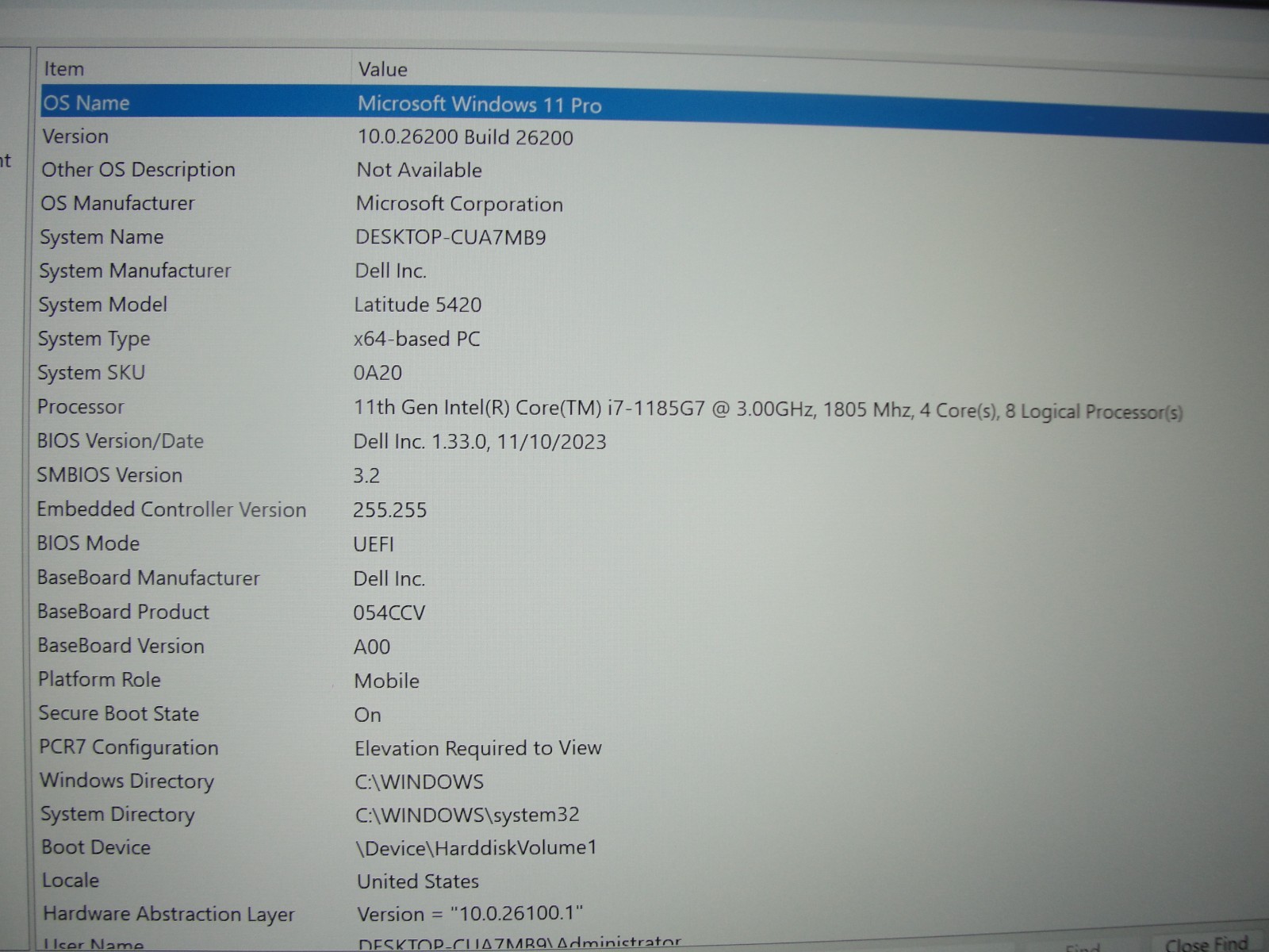 Dell Latitude 5420 14”FHD Intel Core i7-1185G7 3GHz 16GB RAM 256GB SSD+Charger