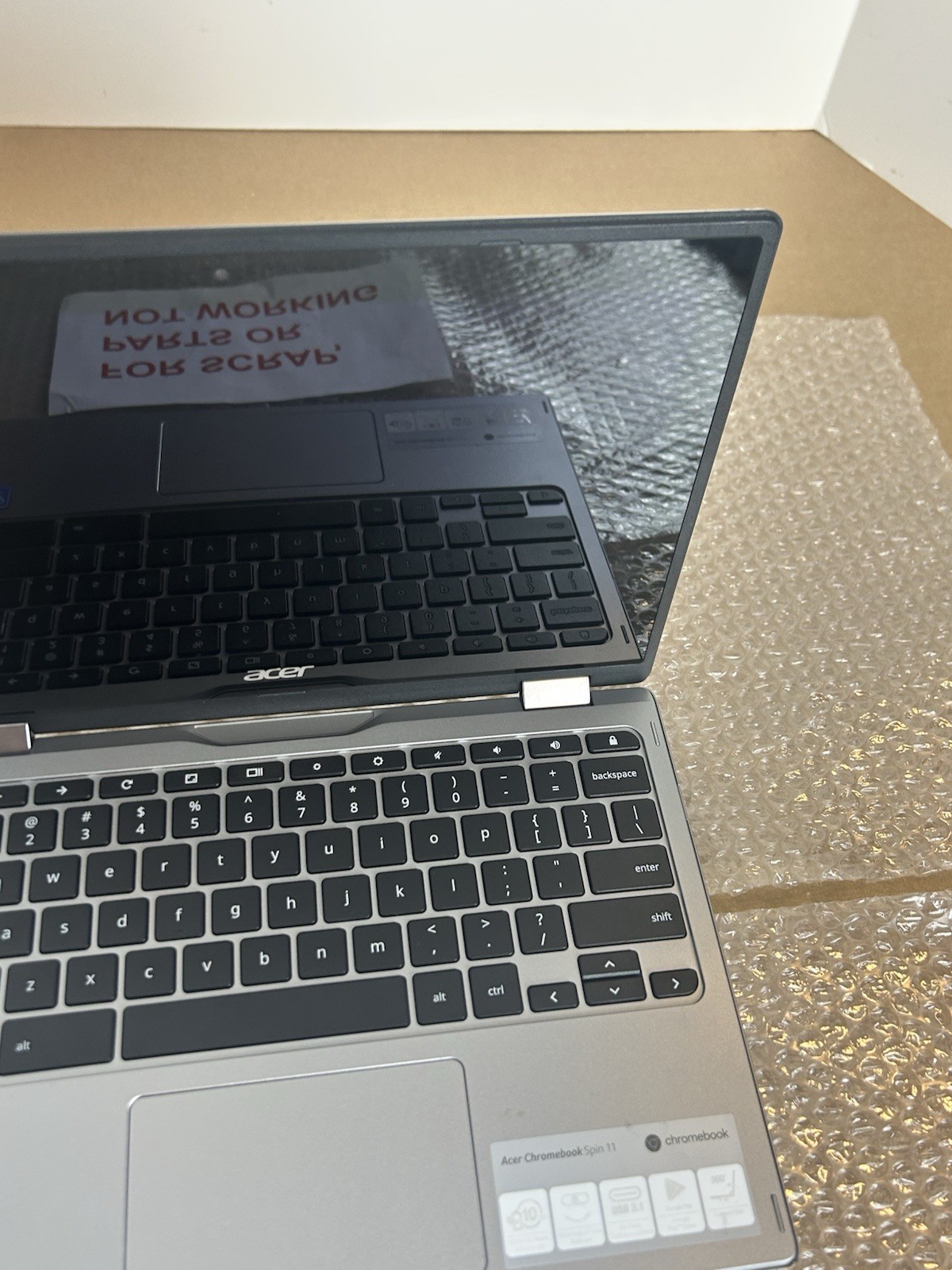 Acer Chromebook Spin 11 N17Q8 Convertible 11.6″ FOR PARTS or Not working