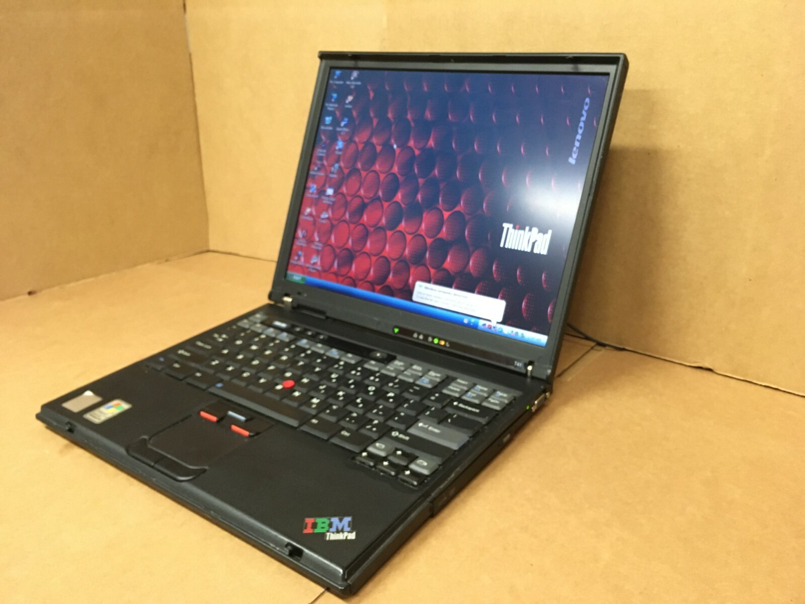 IBM THINKPAD T41 Vintage Laptop 1.60GHz 512MB RAM 80GB HDD WINDOWS XP SP3 ATI 75