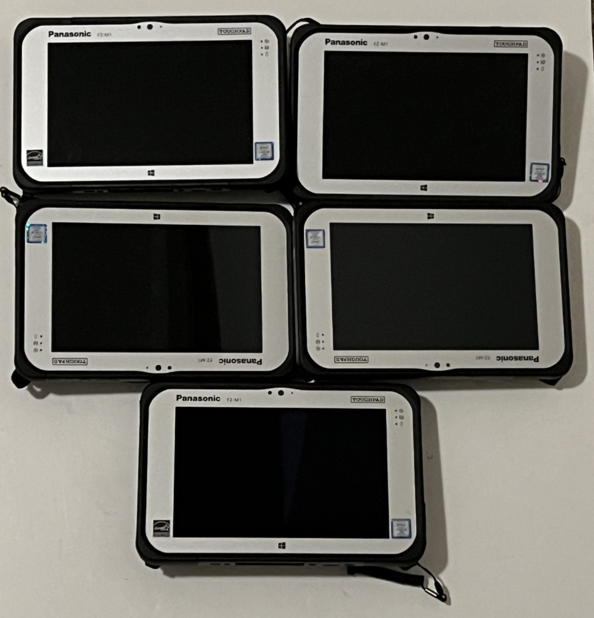 Lot of 5 Panasonic FZ-M1-MK3 | Core i5-7Y57-8GB-256GB SSD-Win10-GPS Tablets