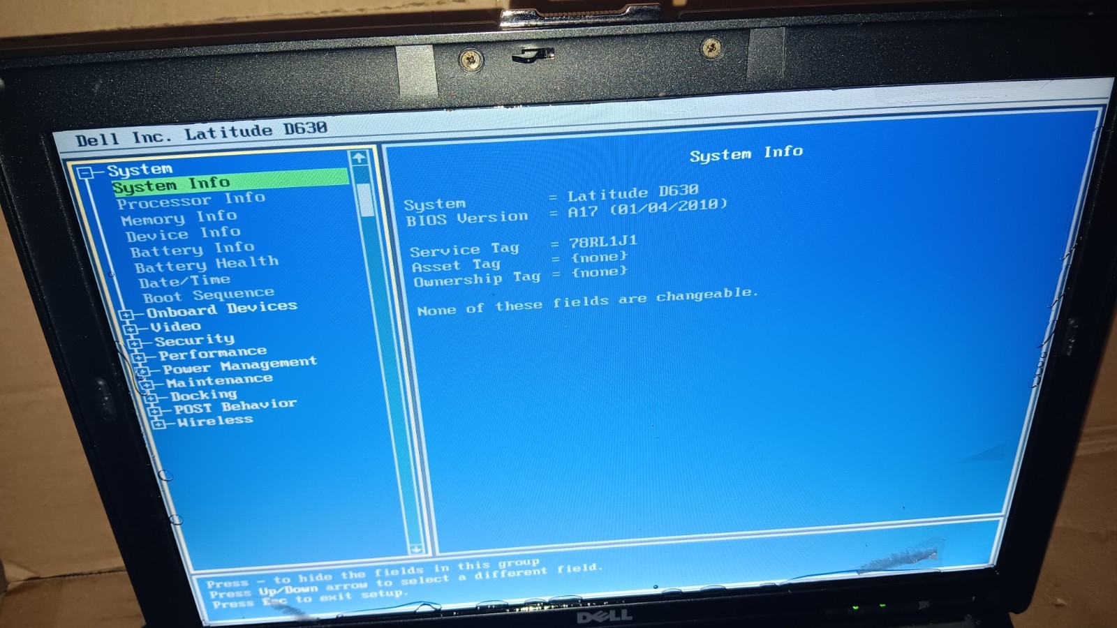 Dell Latitude D630 ATG Rugged Laptop Intel C2D @ 2.20 GHz 80 GB HD 14 LCD Screen