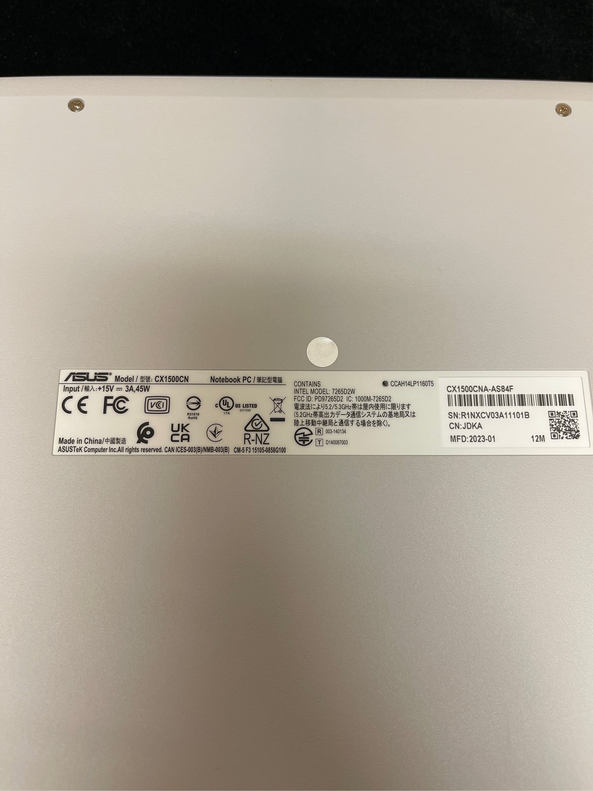 ASUS Chromebook CX1 CX1500CNA-AS84F – 180-degree hinge design – Intel Celeron –