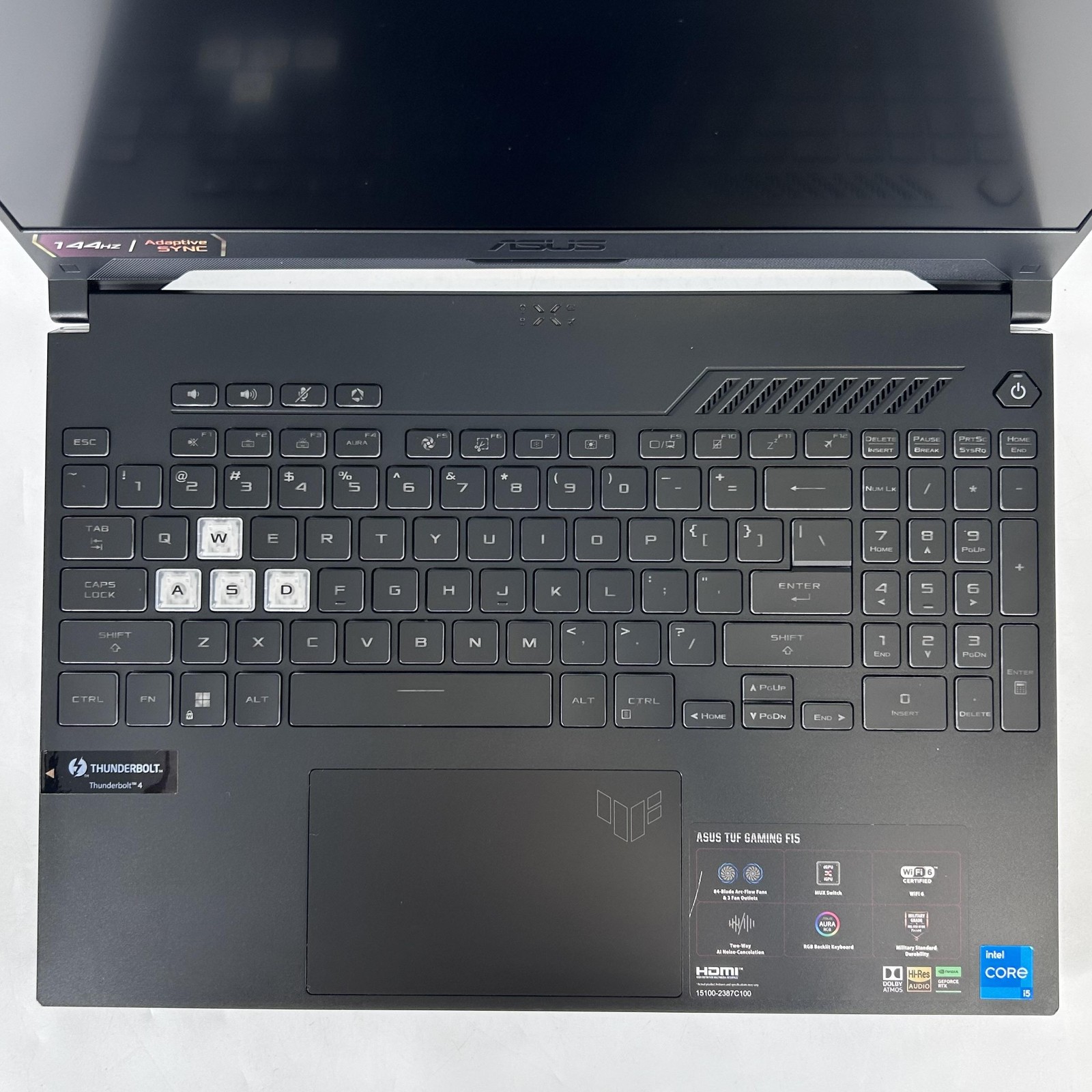 Asus TUF F15 144Hz FHD 2.5 GHz i5-12500H 16GB 512GB SSD NVIDIA RTX 3050 Good