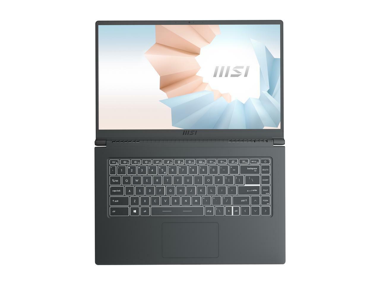 New MSI Modern 15 A11MU-652 15.6” FHD Laptop Intel i7-1195G7 8GB 1TB Iris Xe