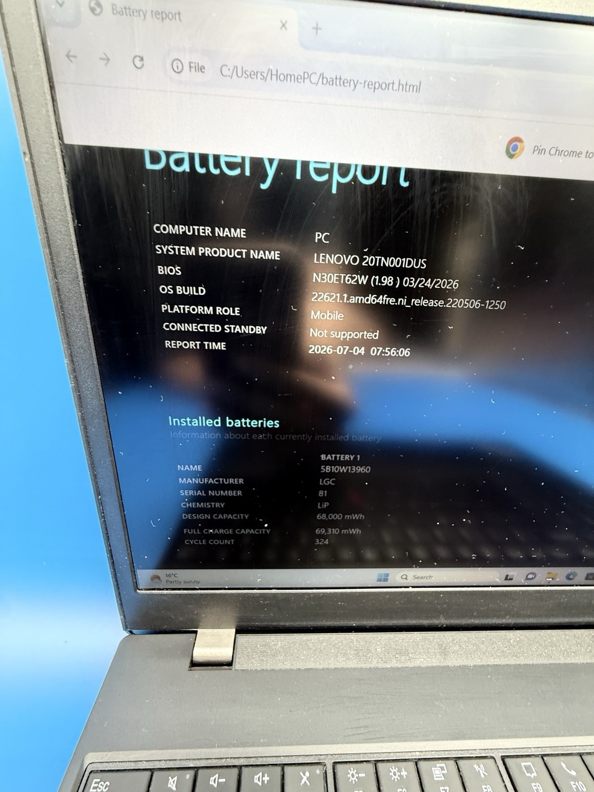 Lenovo ThinkPad T15p Gen 1 i5-10300H 16GB 512GB SSD GTX 1050 Excellent Battery