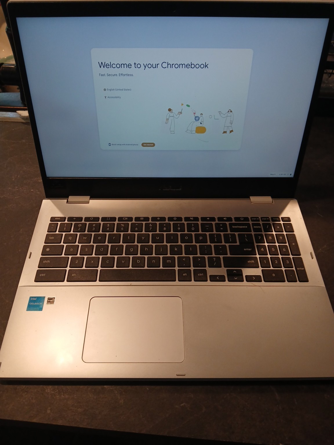 ASUS Chromebook CX1500CKA 15.6″ Intel Celeron – Chrome OS – Tested – Charger