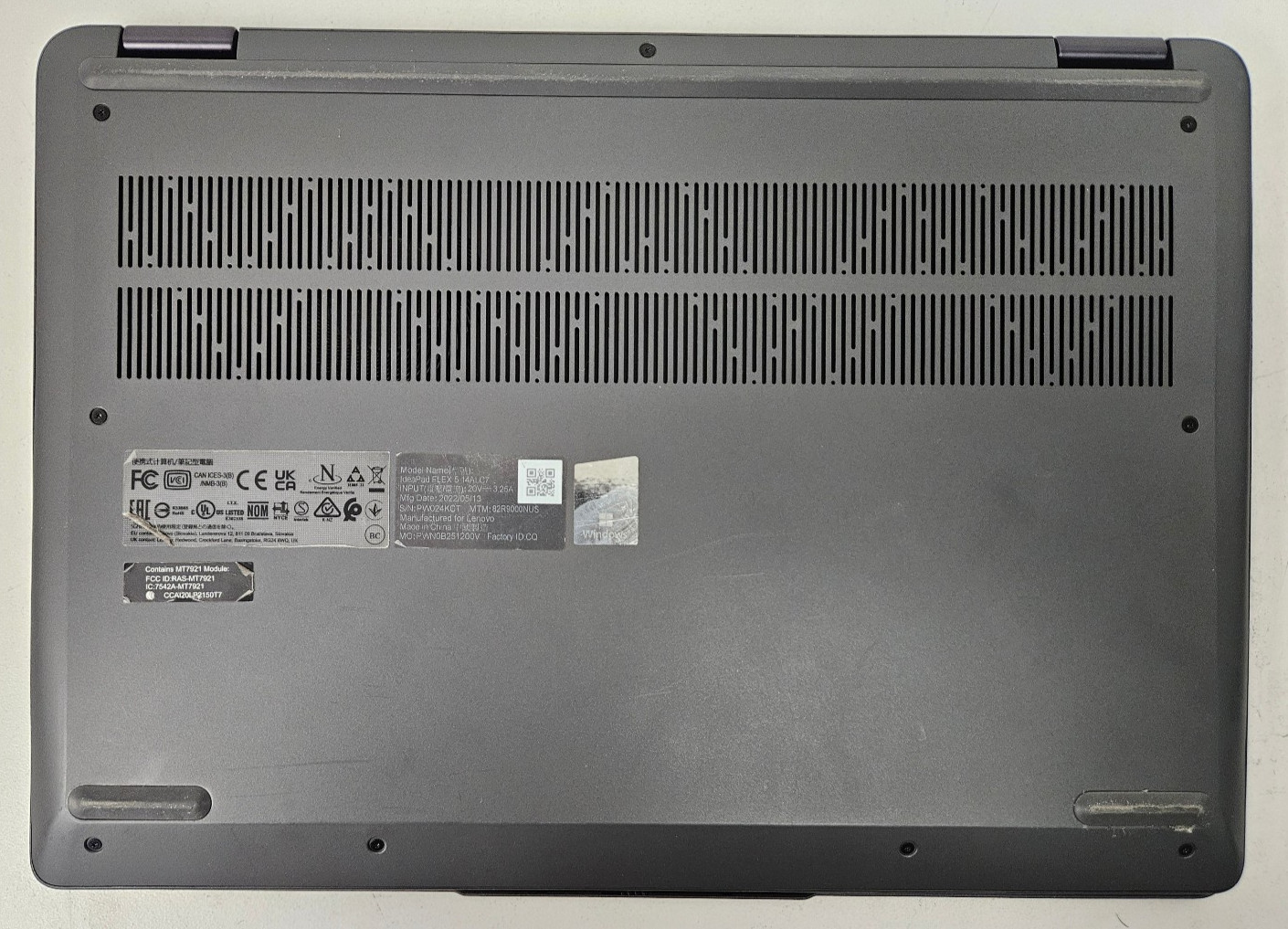 Lenovo IdeaPad Flex 5 14ALC05 Ryzen 5 5500U 16GB RAM No SSD No OS