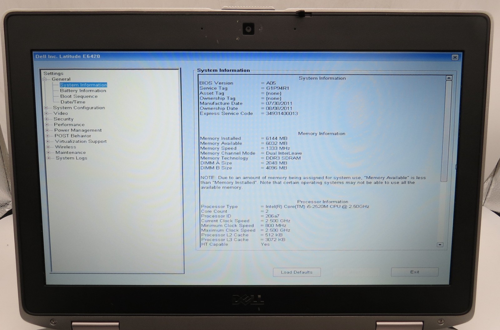 Dell Latitude E6420-14″-i5-2520M@2.5GHz-6GB DDR3 RAM-480GB 2.5 SSD-NO OS
