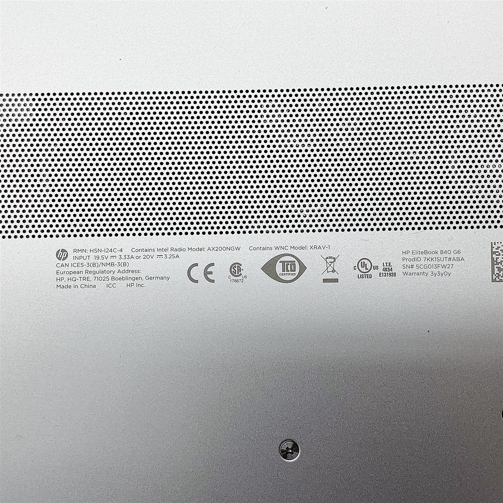 HP EliteBook 840 G6 Laptop Intel Core i7 8665U 1.90GHZ 14″ 16GB RAM NO HDD Parts