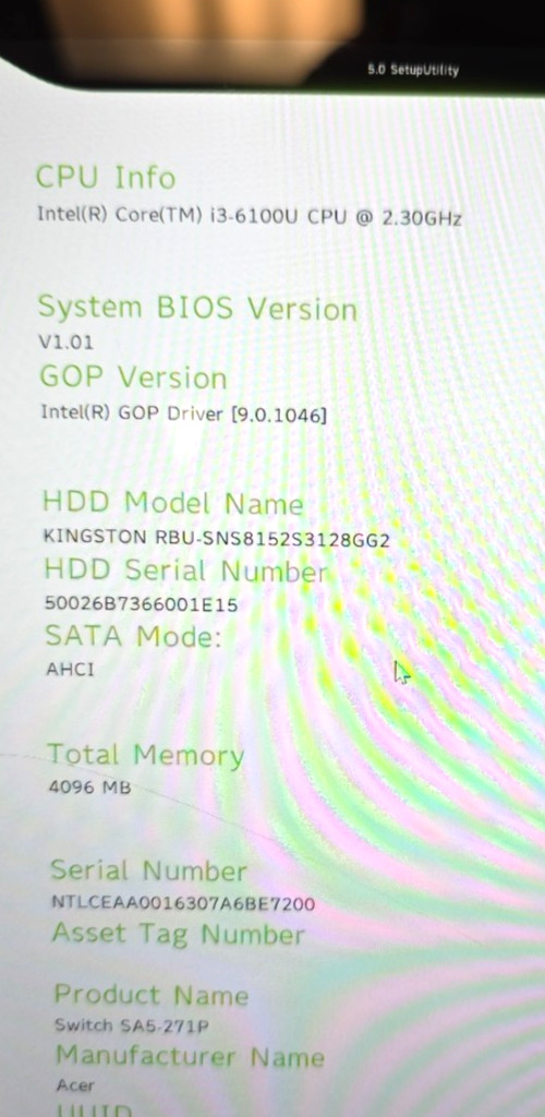 Acer Switch Alpha 12| Intel Core i3-6100U| 4GB RAM| 128GB SSD| Win 10 Pro| CS