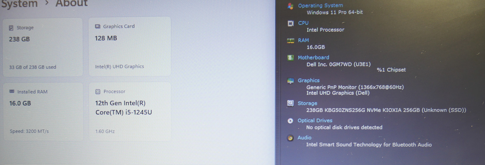 Dell Latitude 5430 Intel Core i5-1245U 1.60GHz 16 GB 256GB SSD 14″ Win 11 Pro IZ