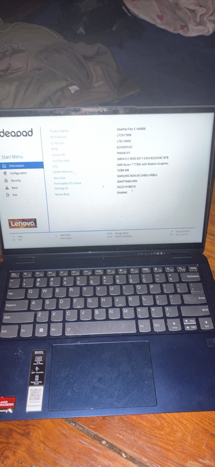 Lenovo IdeaPad Flex 5 14ABR8 14in Ryzen 7 7730U 16GB 512GB SSD Blue