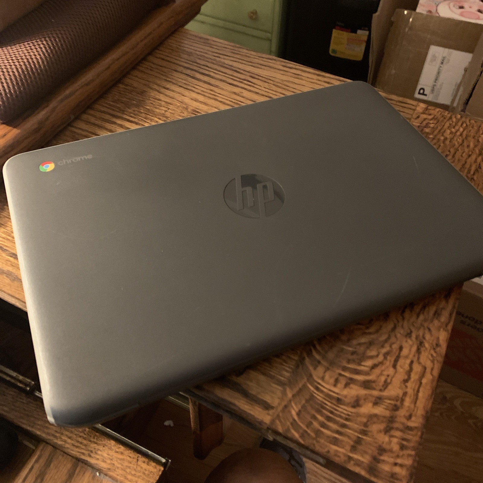 HP OS Chromebook used and fully functional. I am not sure what model.