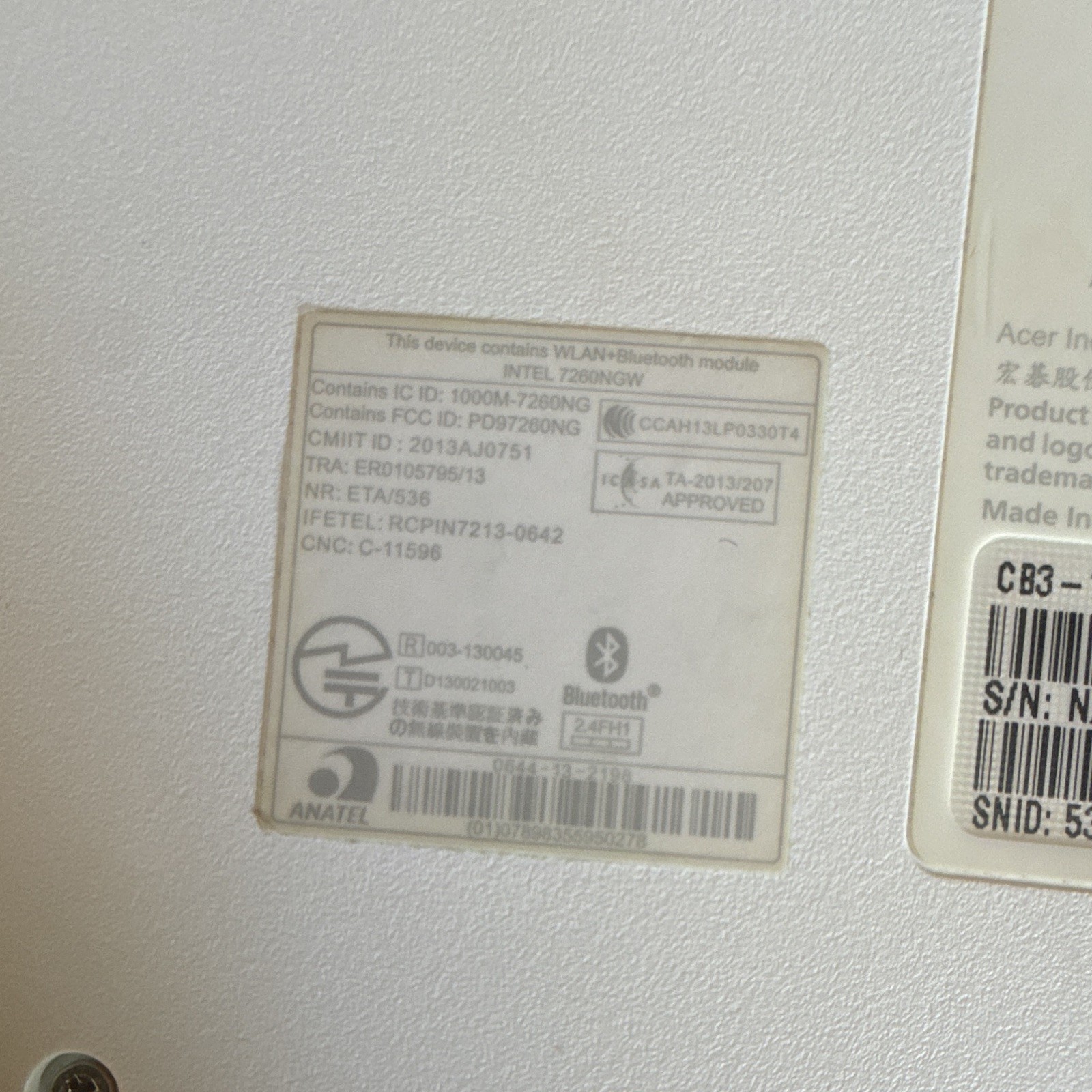 Acer Chromebook 11 CB3-111 11.6″ Chrome OS Intel HDMI Wi-Fi Bluetooth White