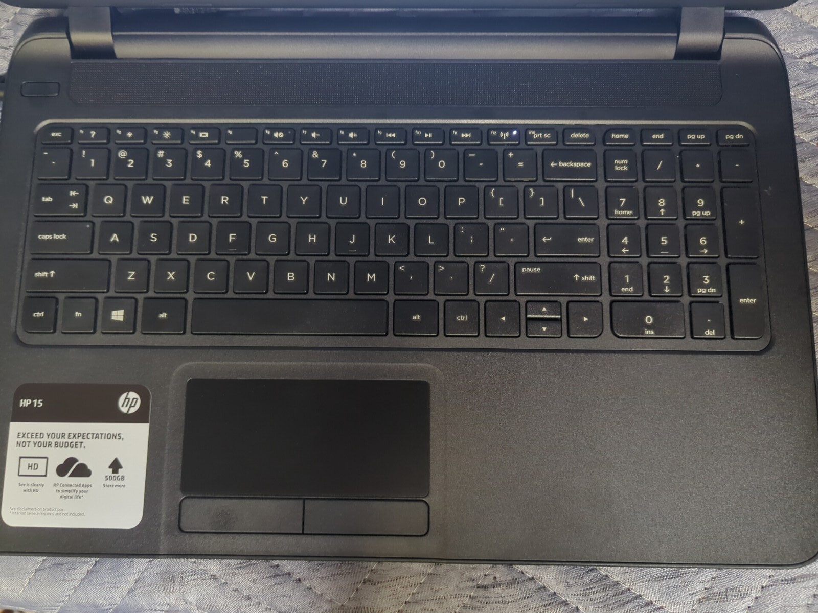 Lot Of 2 15.6in HP Laptop + MS Office (AMD CPU, 4GB RAM, 500GB)