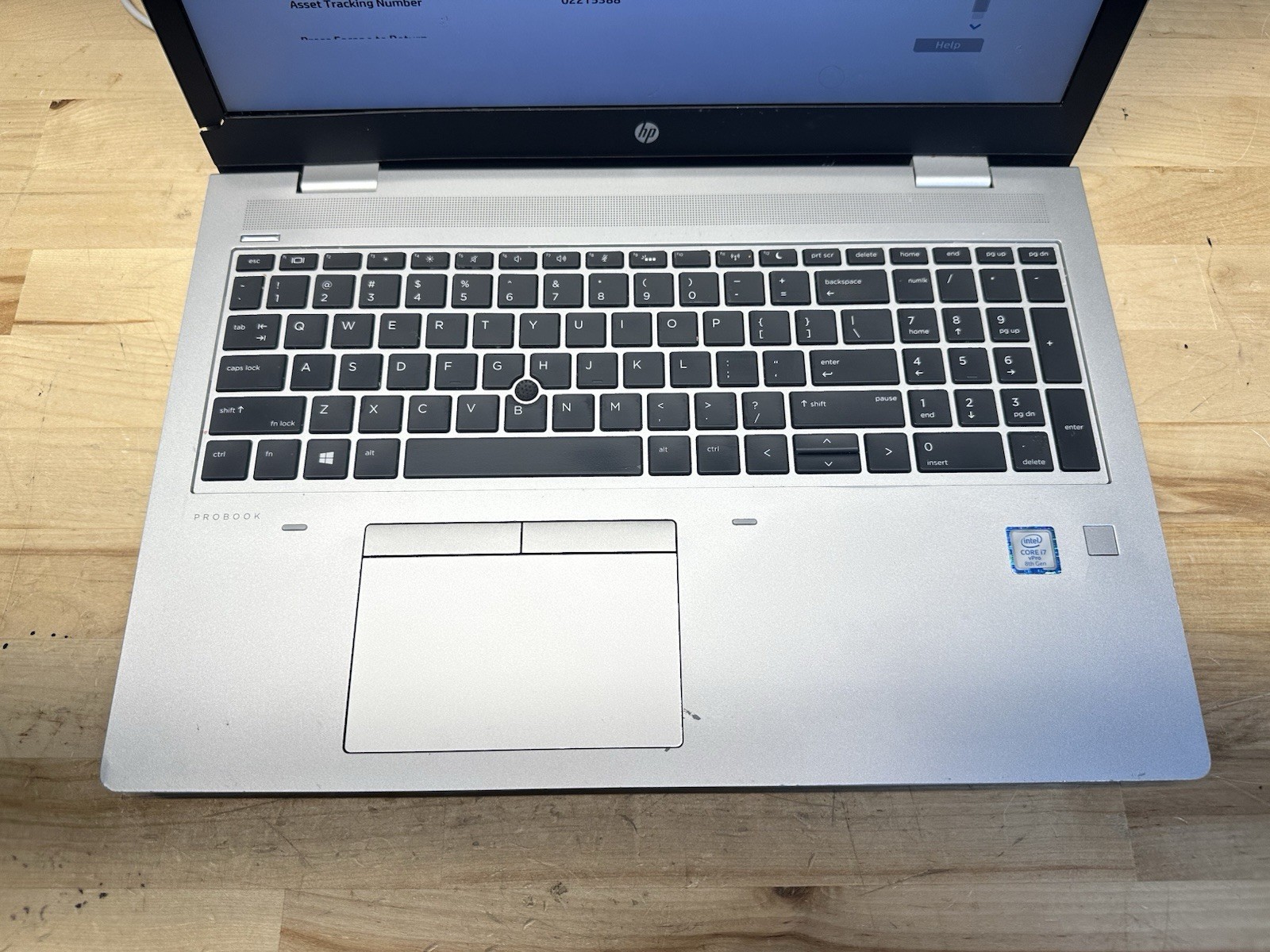 HP ProBook 650 G5 i7-8665U 16GB RAM NO SSD – BROKEN HINGE/FRAME *FOR REPAIR*