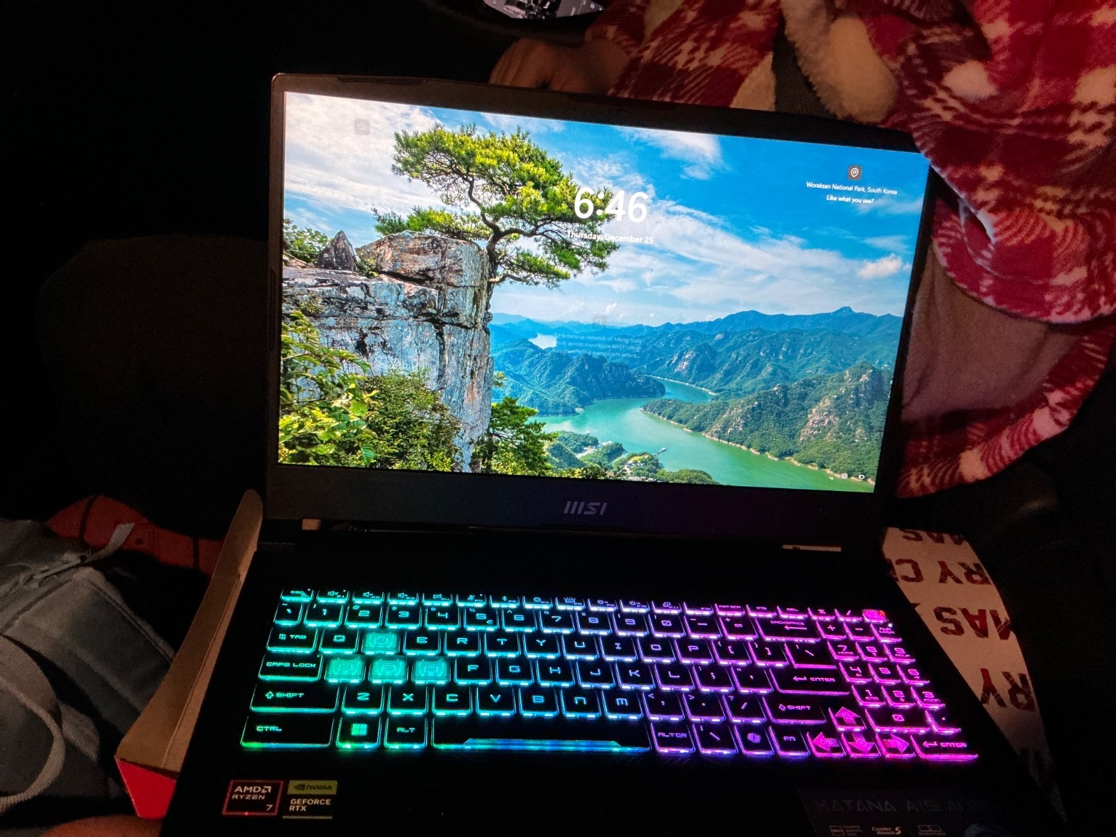 gaming laptop used GREAT CONDITION 1 YEAR KATANA A15 AI