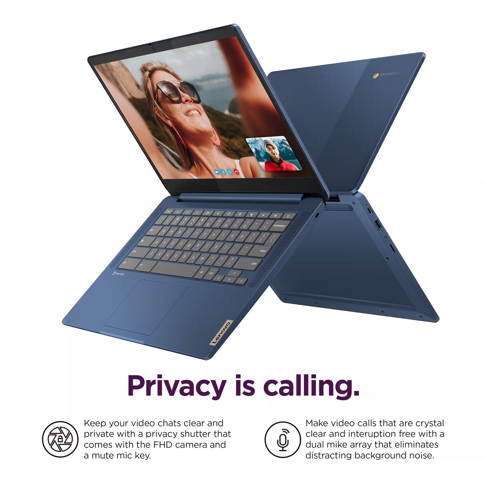 Lenovo Slim 3 Chromebook 14″ Touch-Screen Laptop MediaTek Kompanio 520 4GB 64GB