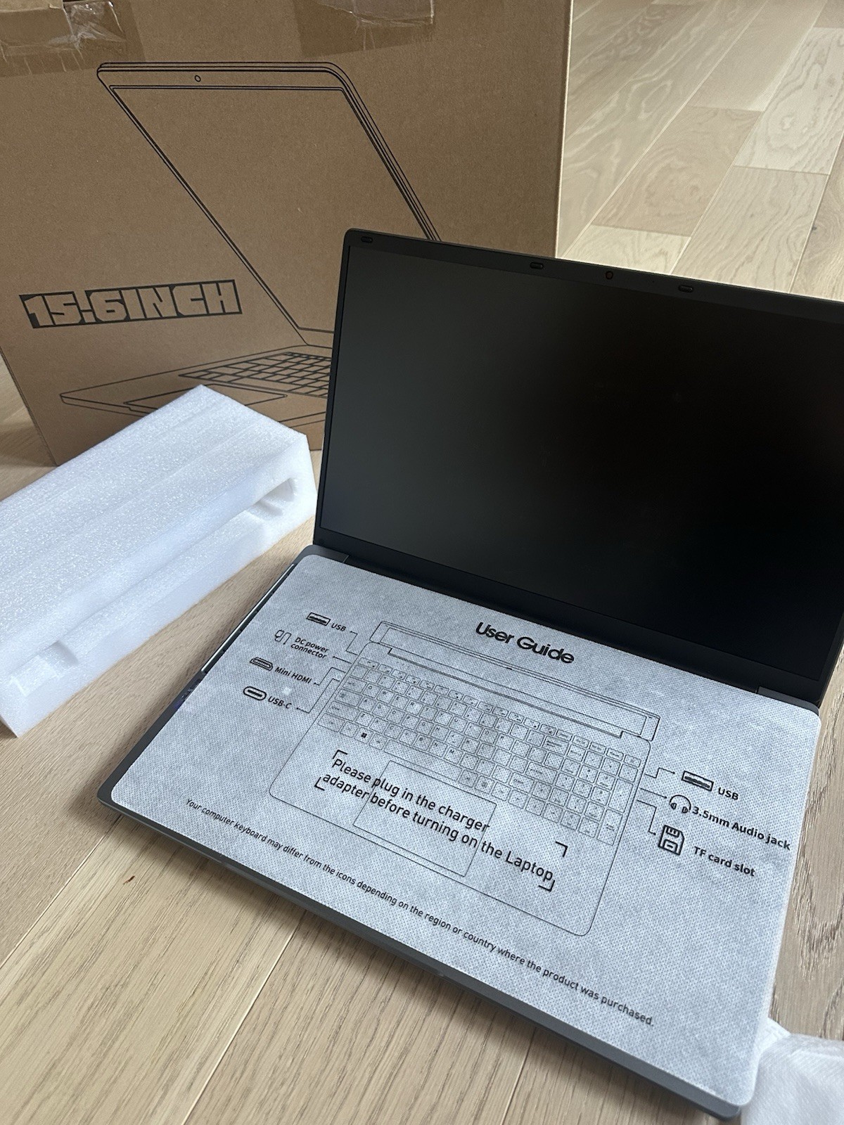 Sgin M16 15.6″ Laptop Intel Celeron 12GB RAM 256GB SSD Win 11 Pro Gray
