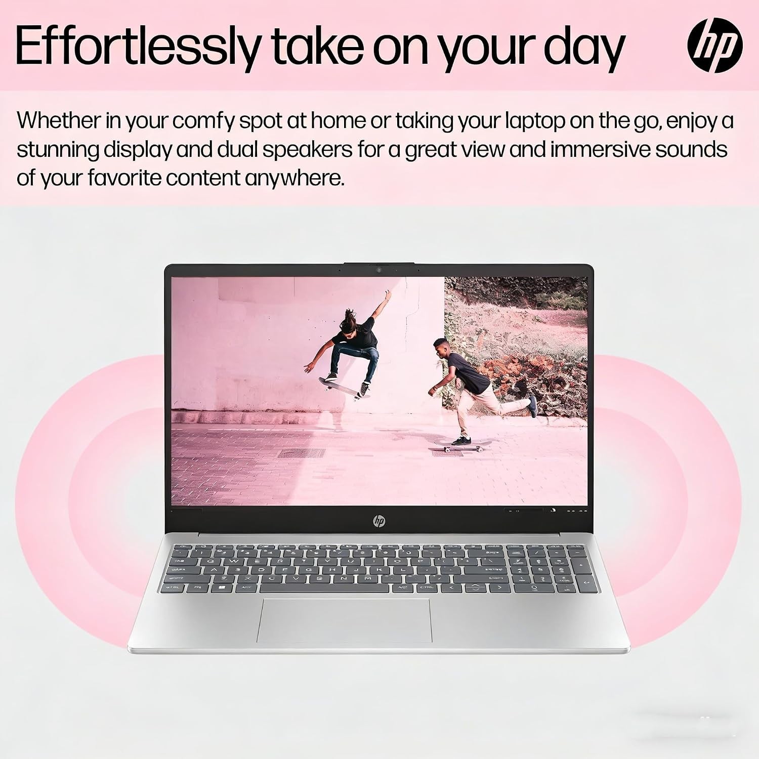 HP 15.6″ FHD Laptop 2026 Edition with Copilot AI, 8GB RAM, 256GB SSD, Intel Proc