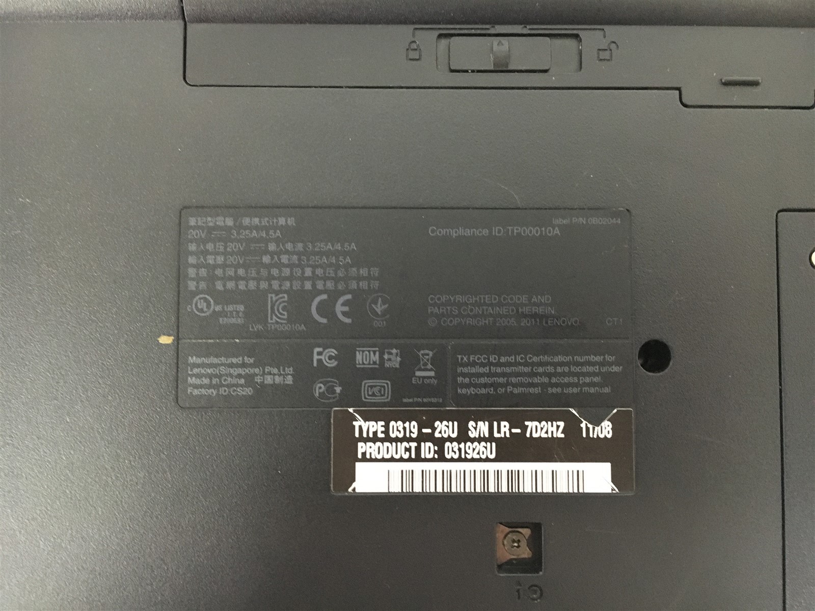 Lenovo ThinkPad Edge Laptop Intel Core i3 M370 2.40GHz 4GB RAM No HDD No OS