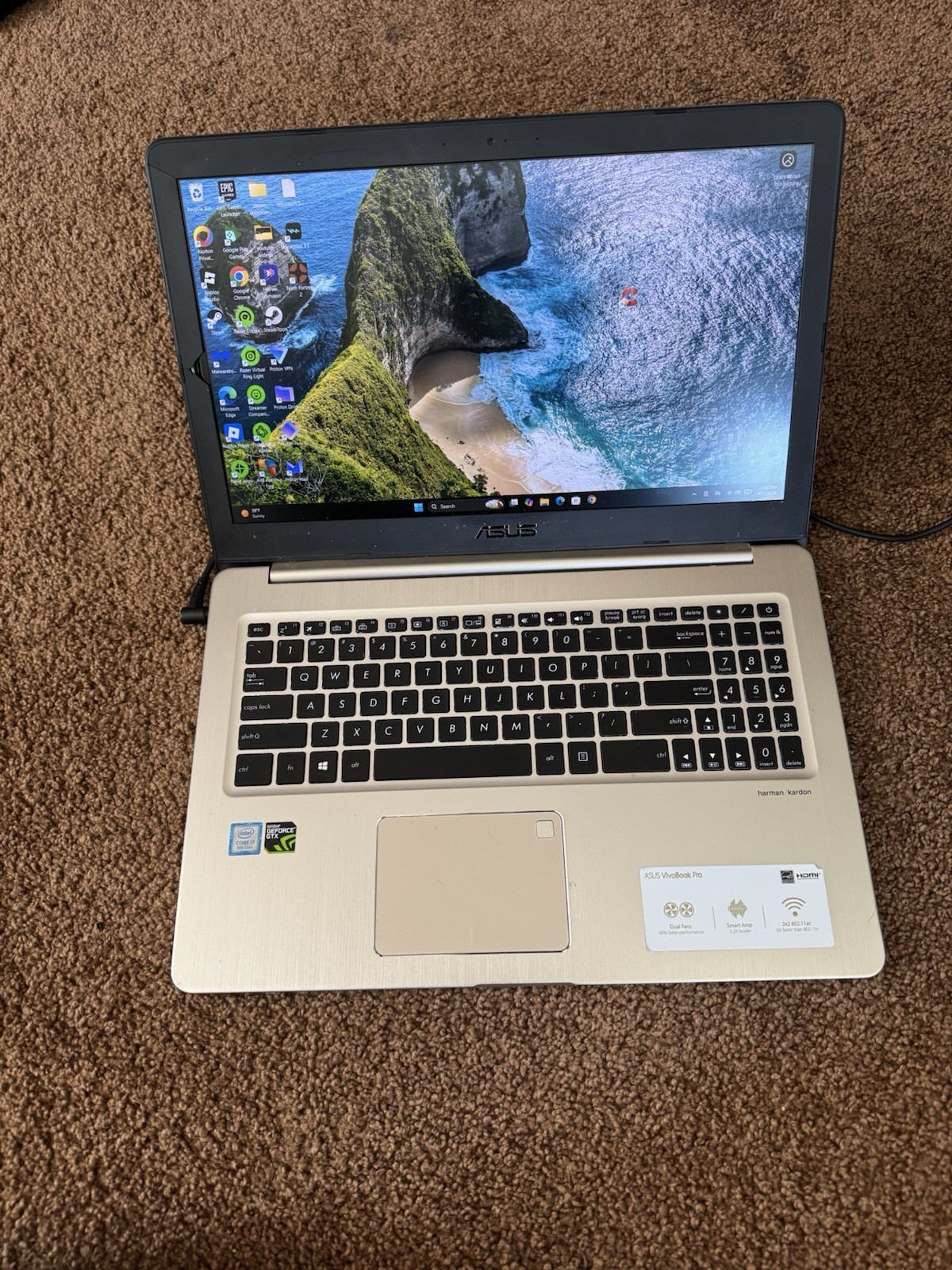Asus Vivobook Pro 15 32gb/1tb 15.6” Gaming Laptop