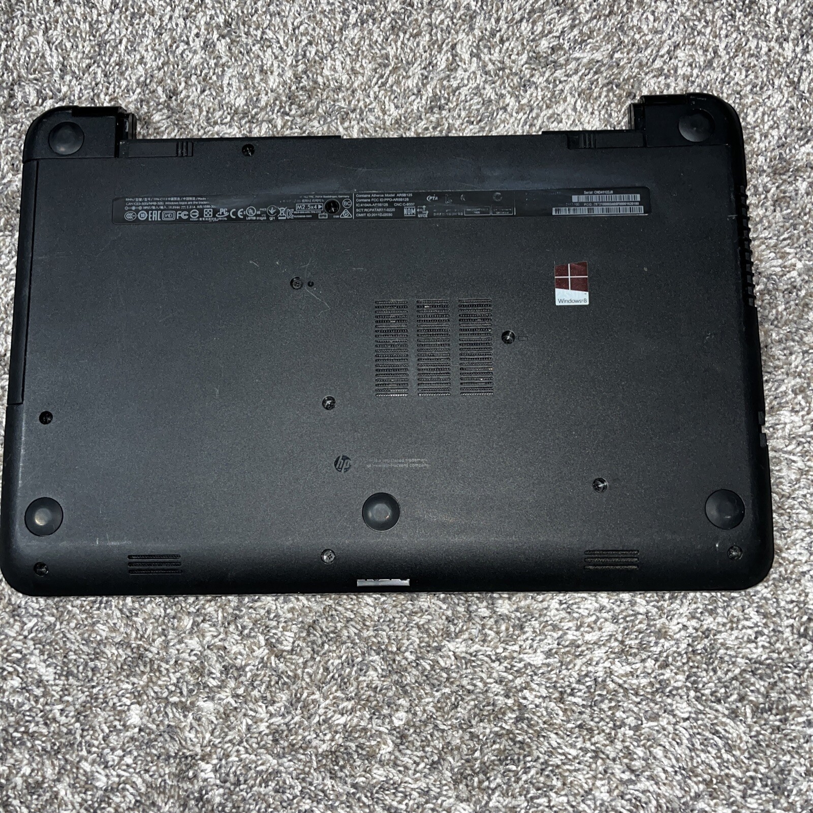 hp pavilion 15 laptop AMD A4 1.5GHz 4GB 500GB Windows 10 Home Needs Battery
