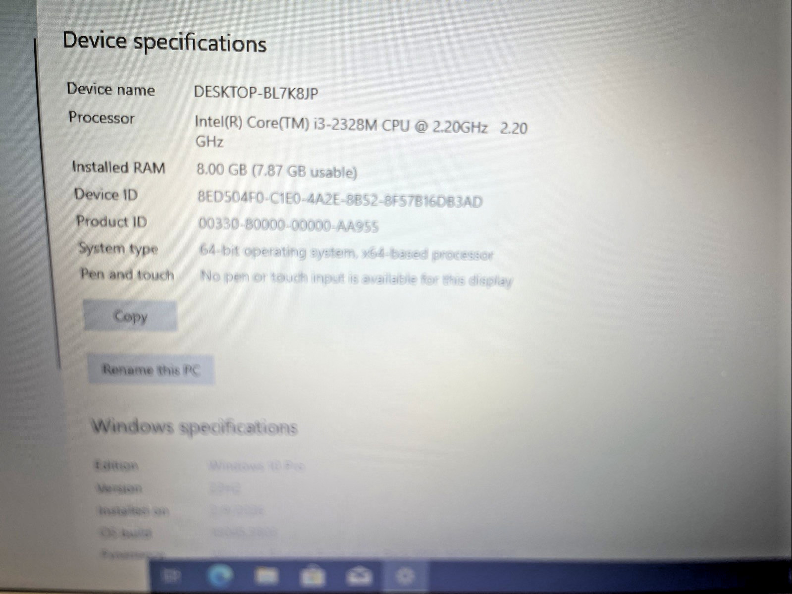 Dell Latitude E5530 Intel Core i3-3110M 2.40GHz 8GB RAM 15.6″