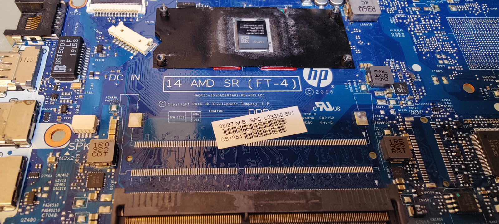 HP 14-CM 245 G7 MOTHERBOARD 6050A2983401-MB-A02 AMD A4-9125 AMD R3