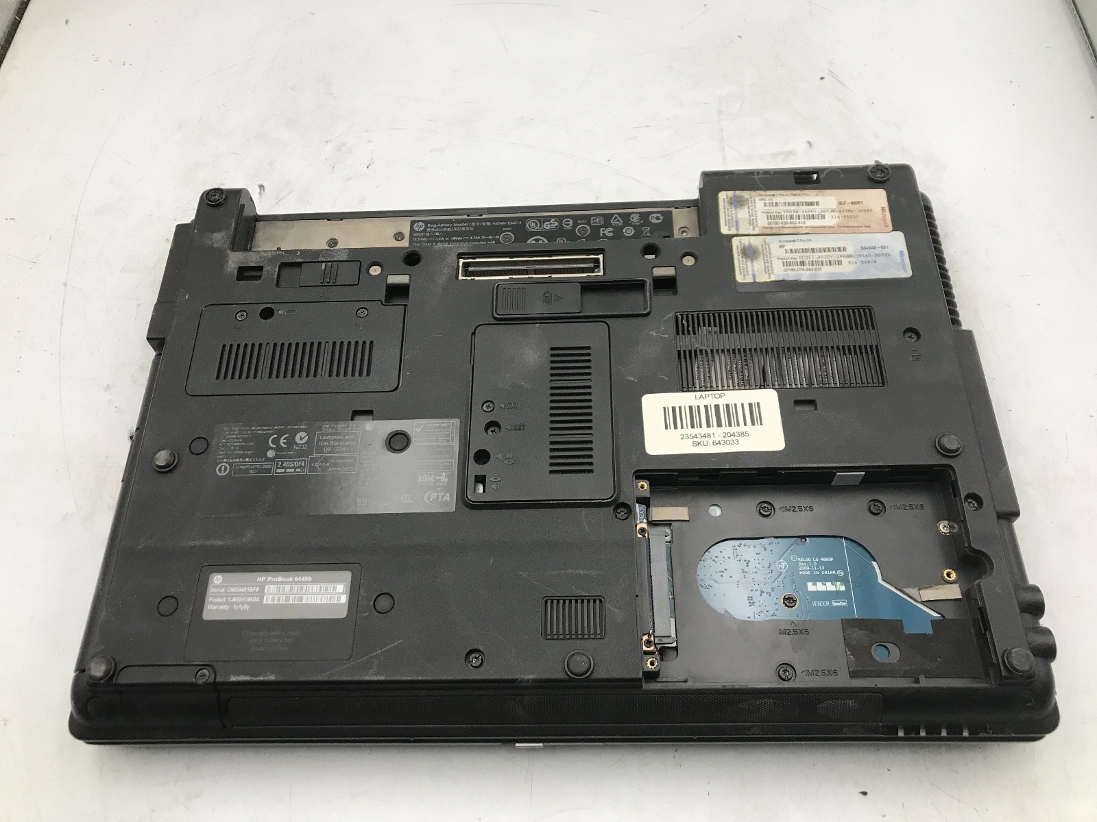 HP PROBOOK 6440B – BOOTS TO BIOS – INTEL I5 M520 – 4GB RAM -READ DESCRIPTION- BB