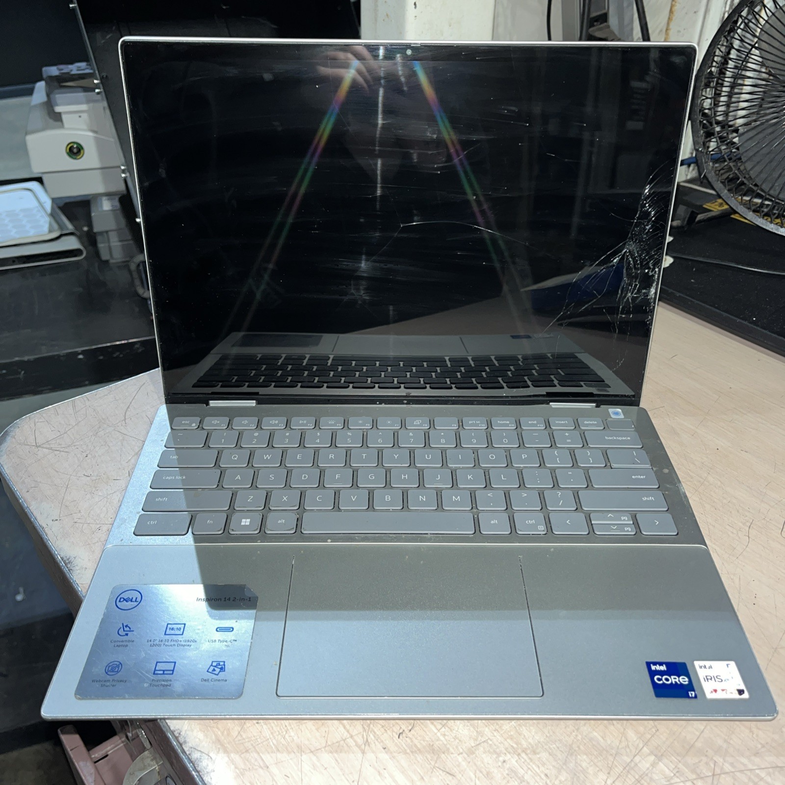 DELL INSPIRON 14 7400 2 IN 1 INTEL CORE I7-1255U 4GB RAM NO HD