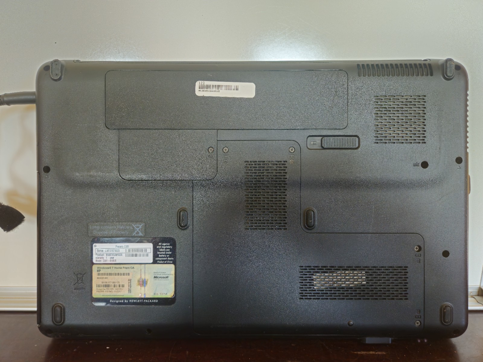 HP Compaq Presario CQ61 AMD Athlon II Dual-Core 4GB Ram 2.0GB HDD W7HomeP