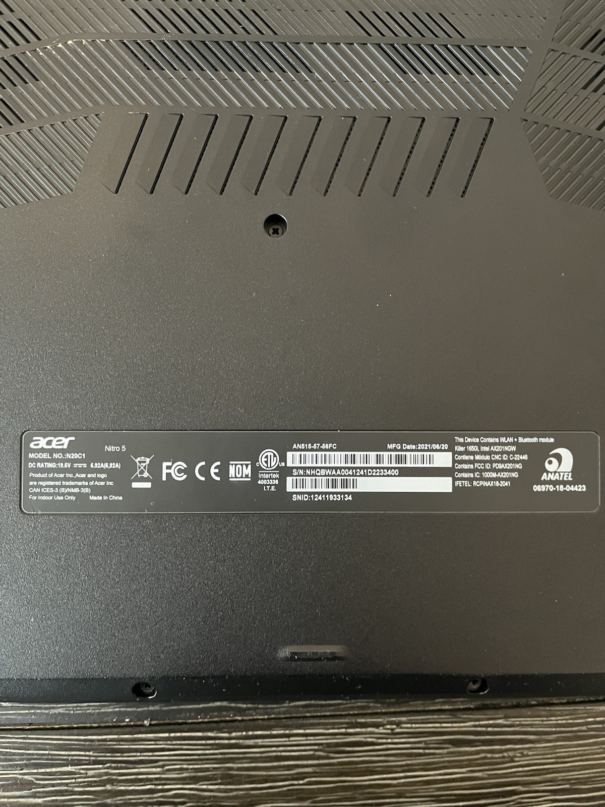 Acer Nitro 5 AN515-57