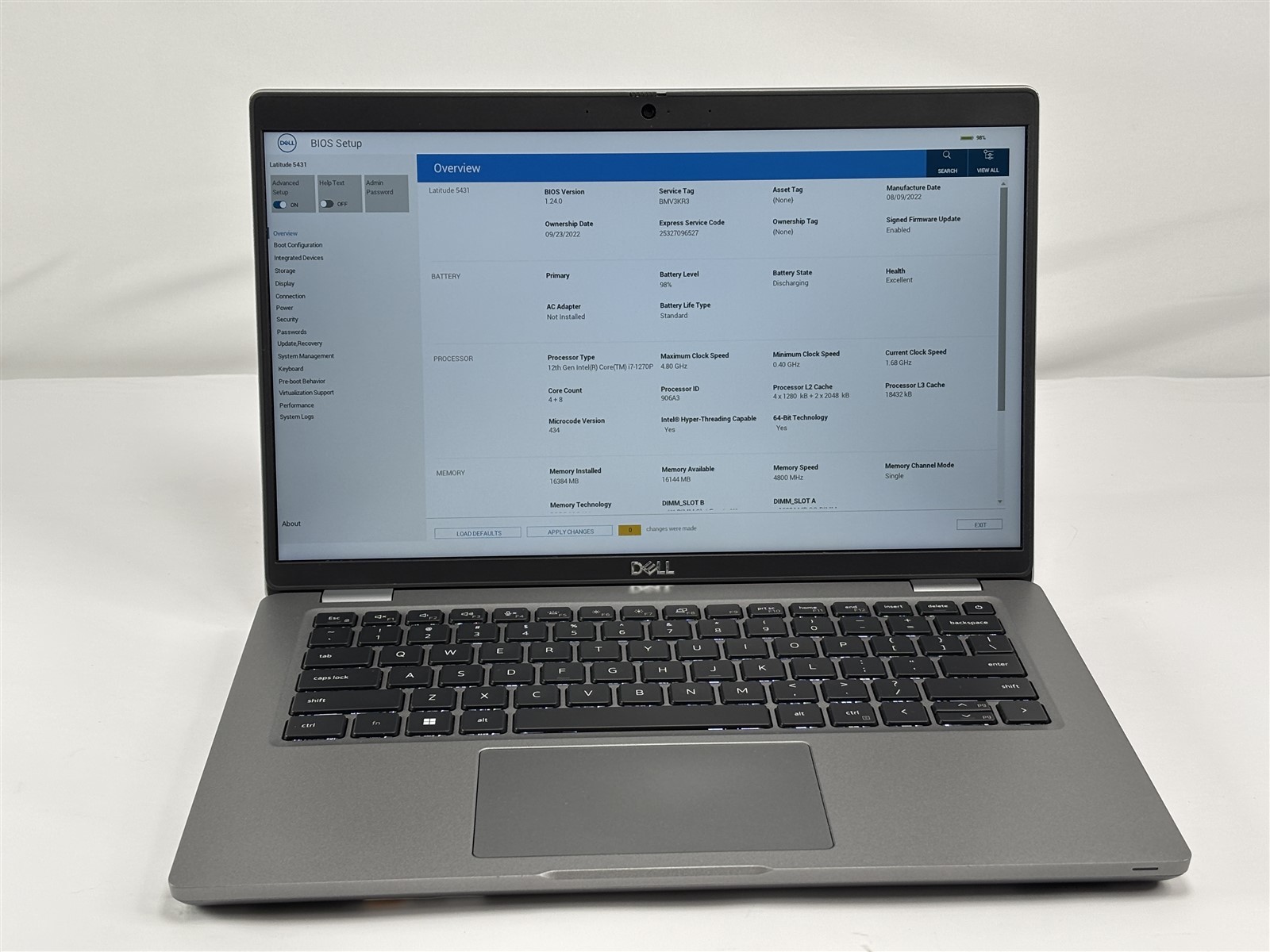 Dell Latitude 5431 14″ i7-1270P 16GB 256GB SSD 1080p USB-C Business Laptop