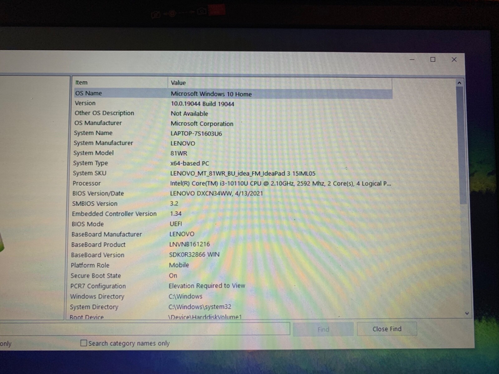 Lenovo Ideapad 3 15.6″ (256GB, Intel Core i3 10th Gen., 2.1 GHz, 8 GB) Laptop –