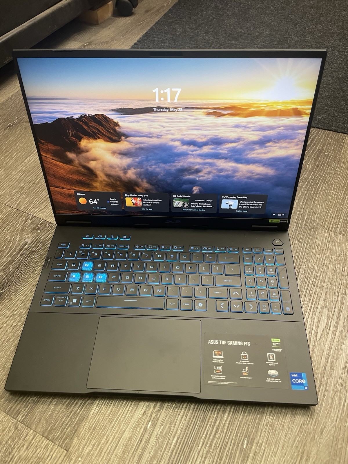 Asus Tuff F16 1TB 64GB RTX 5060 i7-14650 2.2GHZ Windows11 Home ***NICE***
