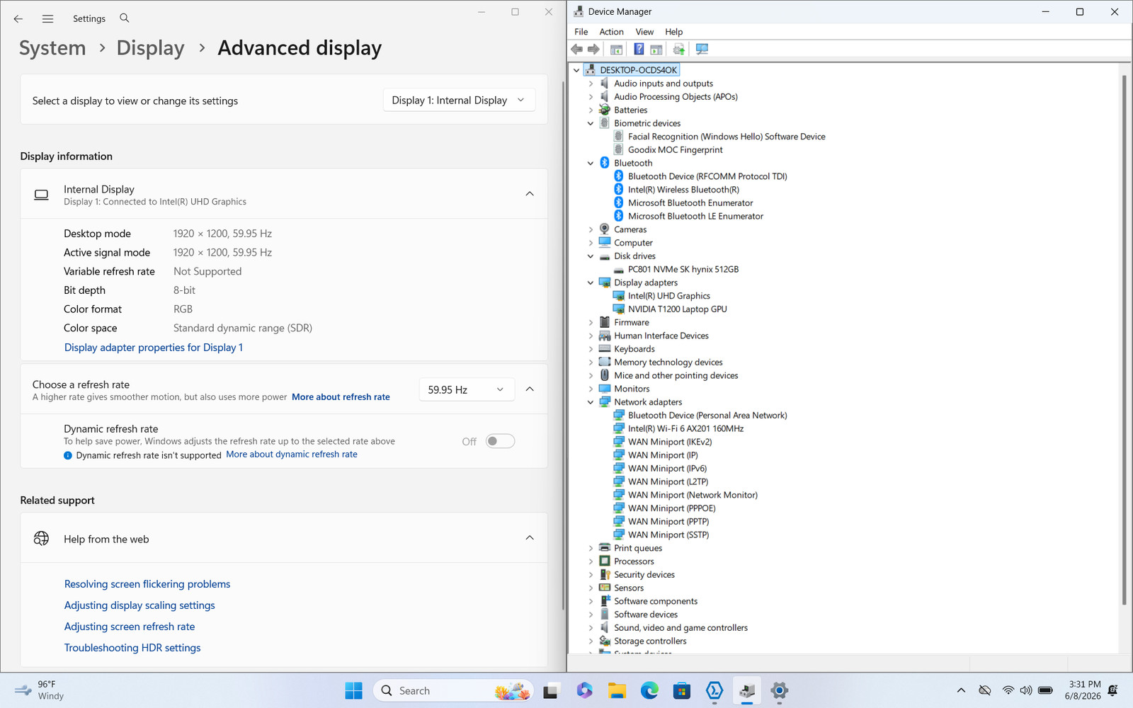 Dell Precision 5560 15.6″ FHD+ I7-11800H 512GB SSD 32GB W11P T1200 Webcam