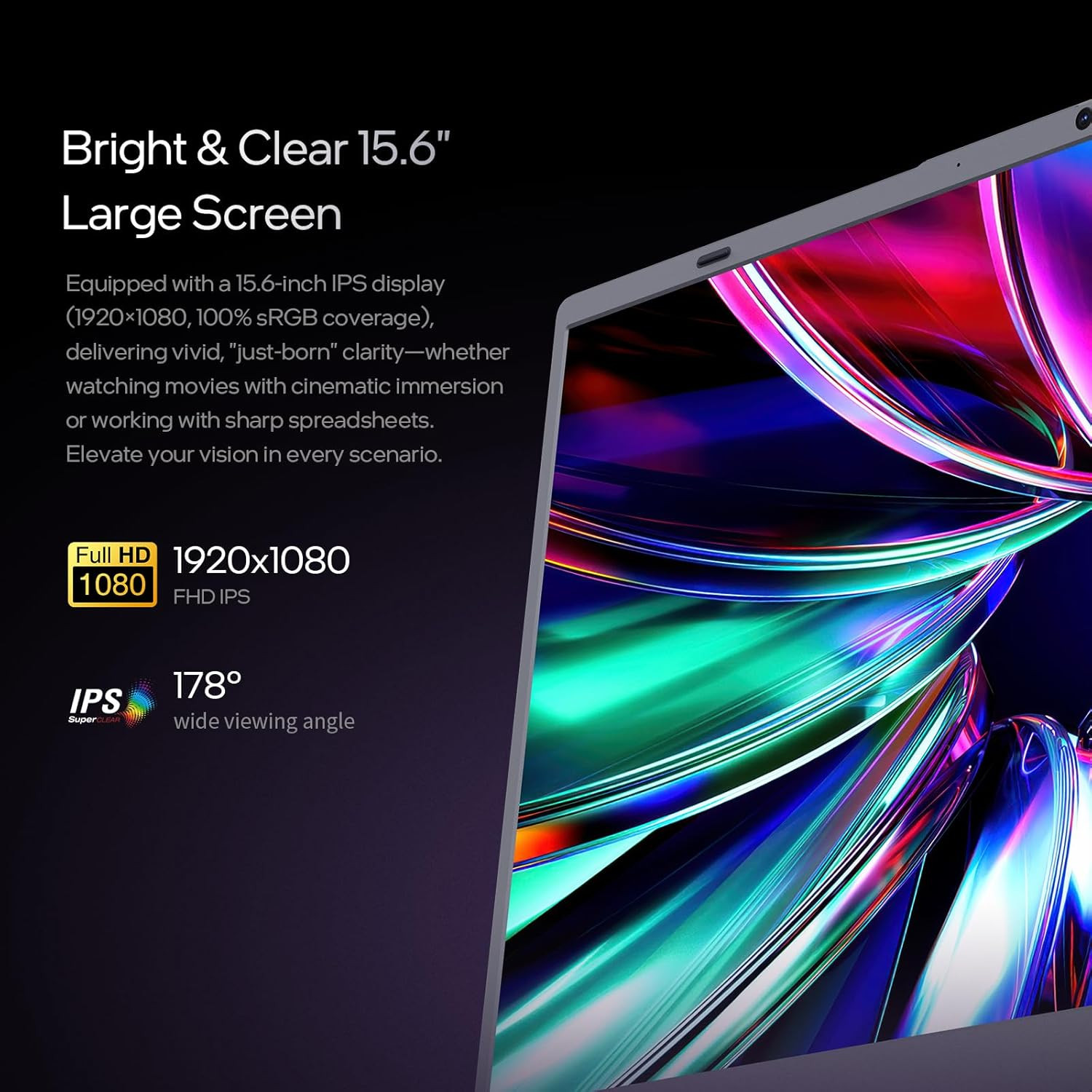 15.6 Ips-Fhd-Laptop, 8GB RAM 256GB SSD AMD 3020E (Up to 2.6Ghz), Full Function T