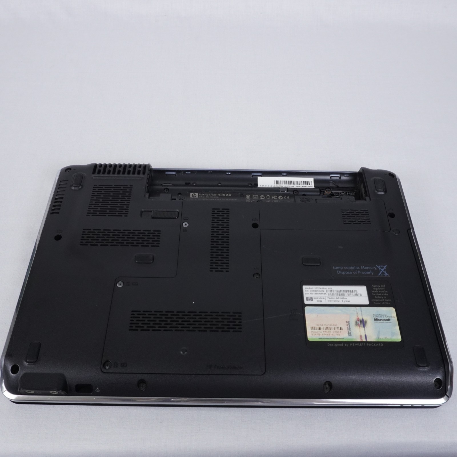 HP Pavilion dv3 Laptop Intel Core 2 Duo Windows Vista Blue For Parts