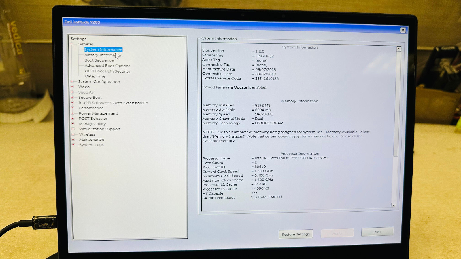Dell Latitude 7285 2-in-1 12.3″ TOUCH Core i5-7Y57 8GB RAM 256GB SSD Win10 Pro-2