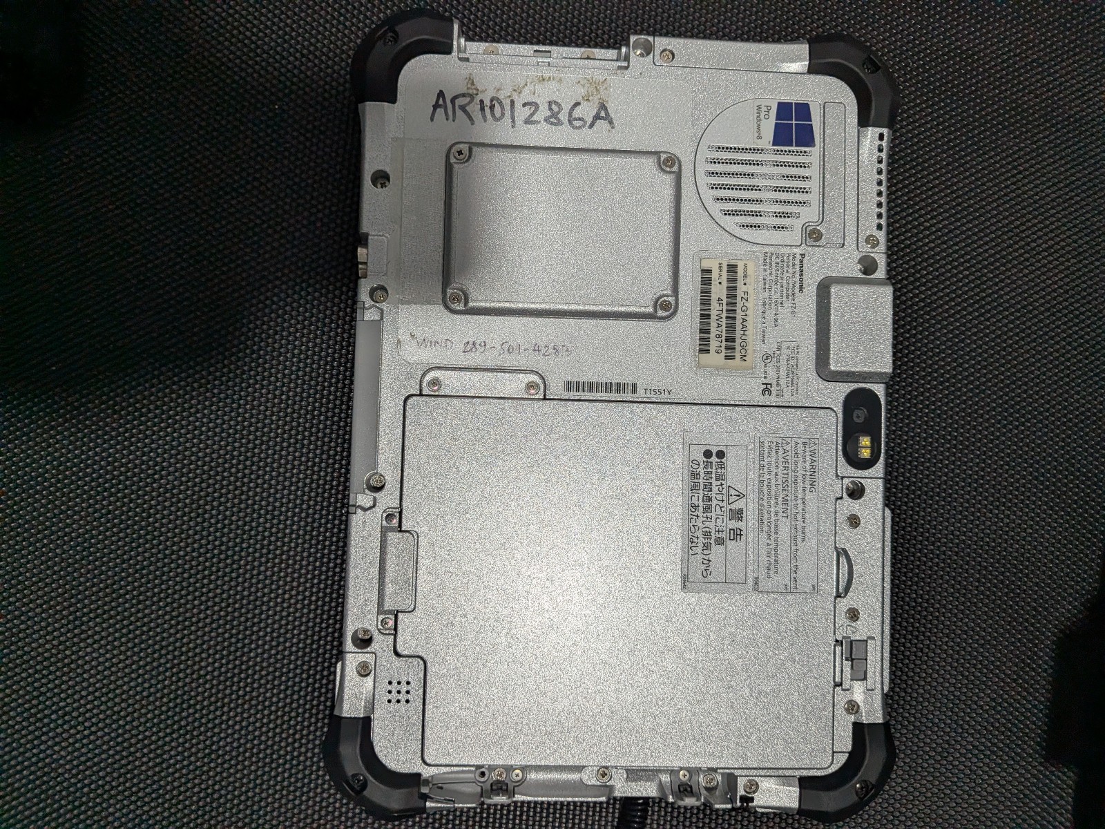 Panasonic Toughpad FZ-G1 MK5 i5 7th 2.60GHz 8G RAM Touch Win10 Enterprise used