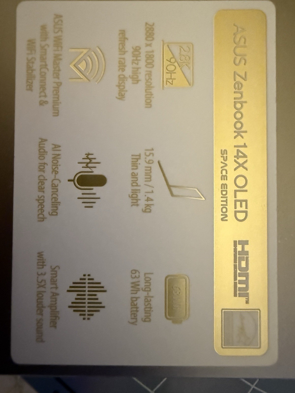 ASUS Zenbook 14x OLED Ultra Space Edition I9 32GB 1TB SSD