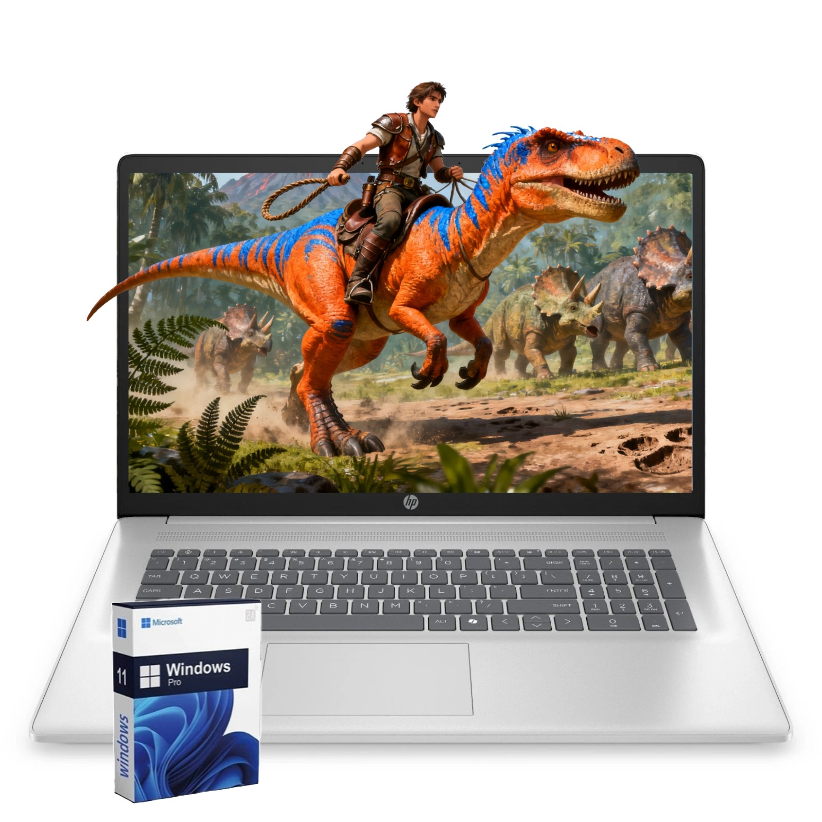 HP 17.3″ FHD Laptop computer AMD Ryzen 5 7430U UpTo 64GB RAM 2TB SSD Win11Pro US