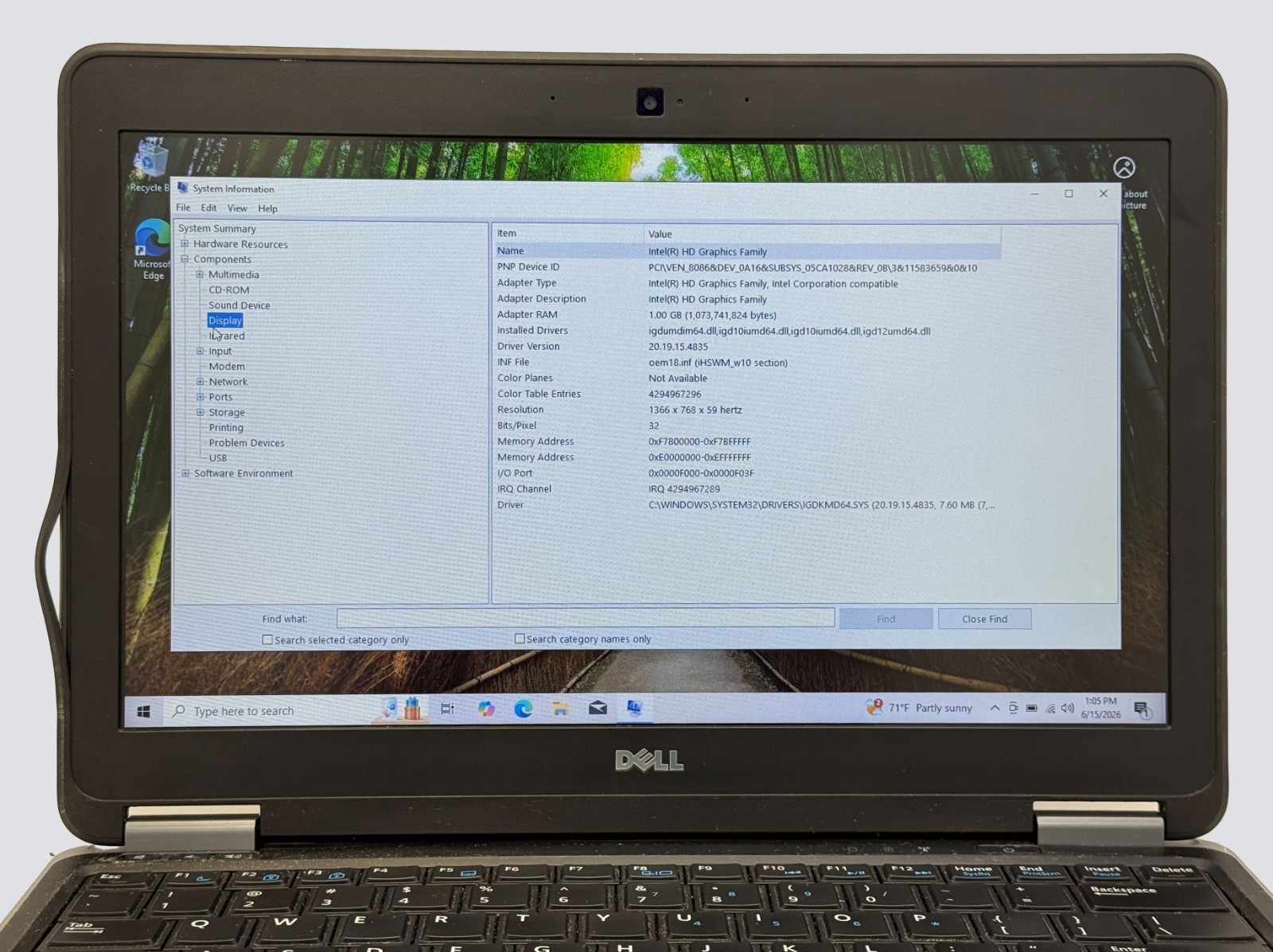Dell Latitude E7240 i7-4600u 2.1GHz 8GB RAM 128GB SSD Win 10 Home