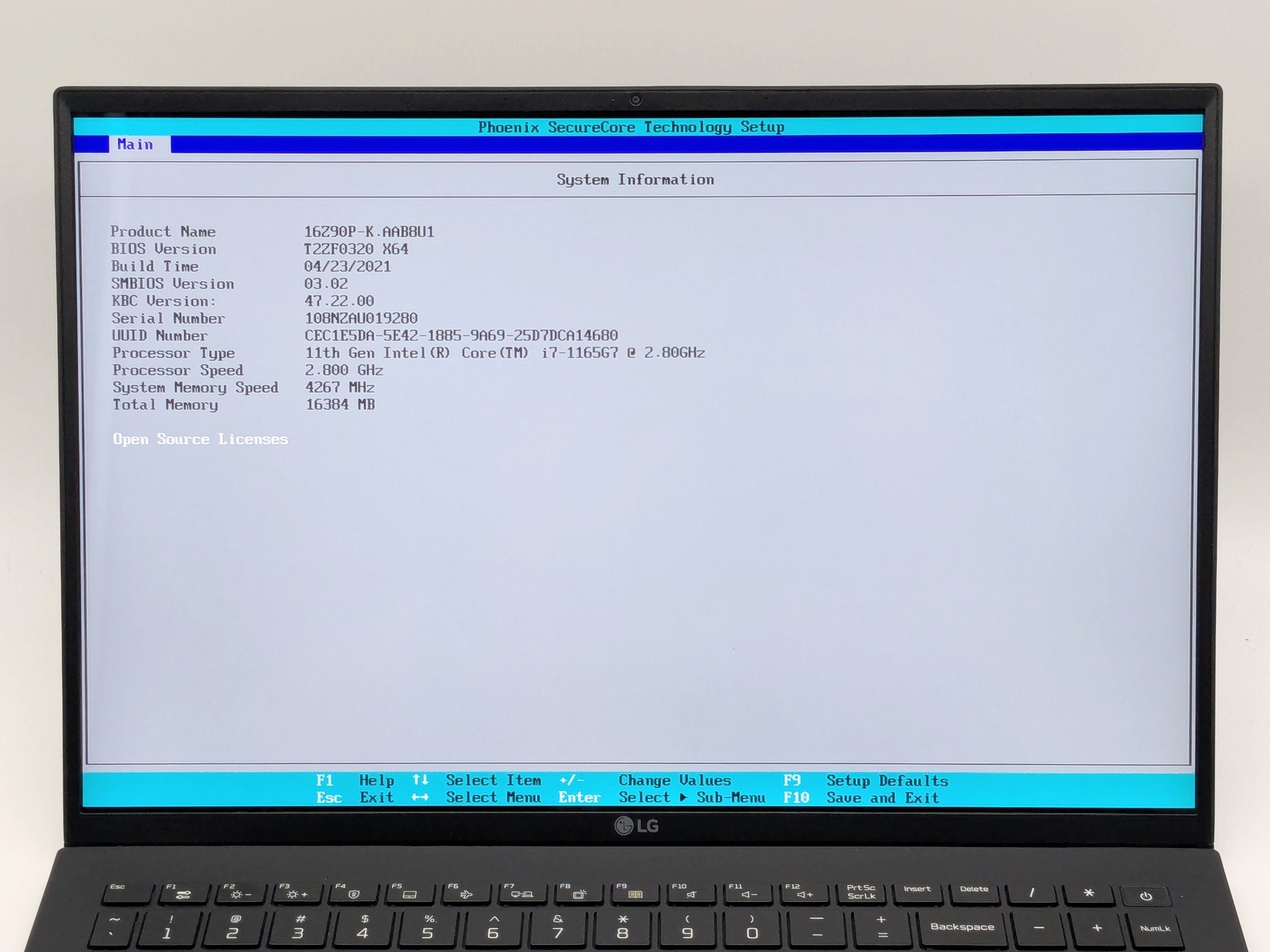 LG Gram 16 16Z90P 16in 2560×1600 i7-1165G7 16GB 1TB SSD Win11 Home