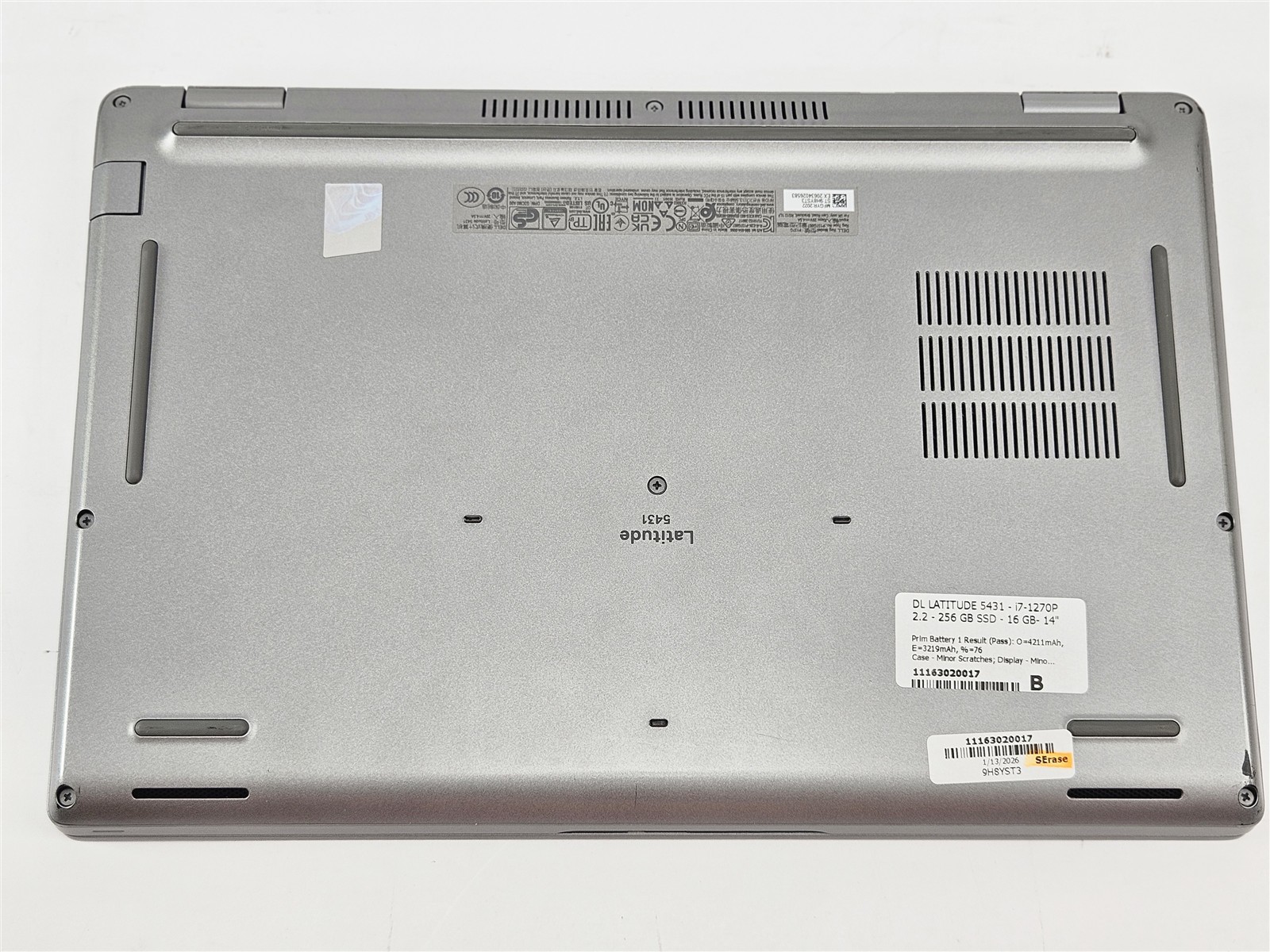 Dell Latitude 5431 16GB 256GB SSD i7-1270P 14″ Iris Xe Thunderbolt 4