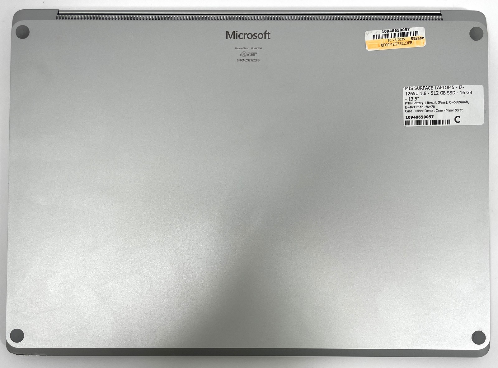 Microsoft Surface Laptop 5 1950 i7-1265U 512GB SSD 16GB RAM – No OS – See Desc